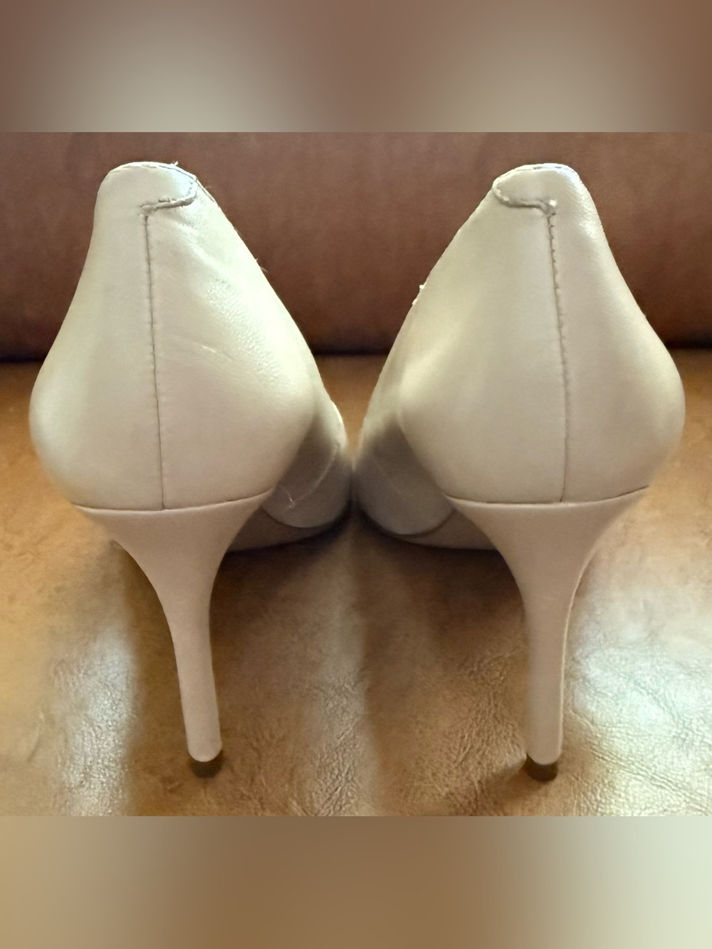 Banana Republic Delphine Nude Pointed Toe Stiletto Pumps Heels 8.5M - Picture 5 of 10